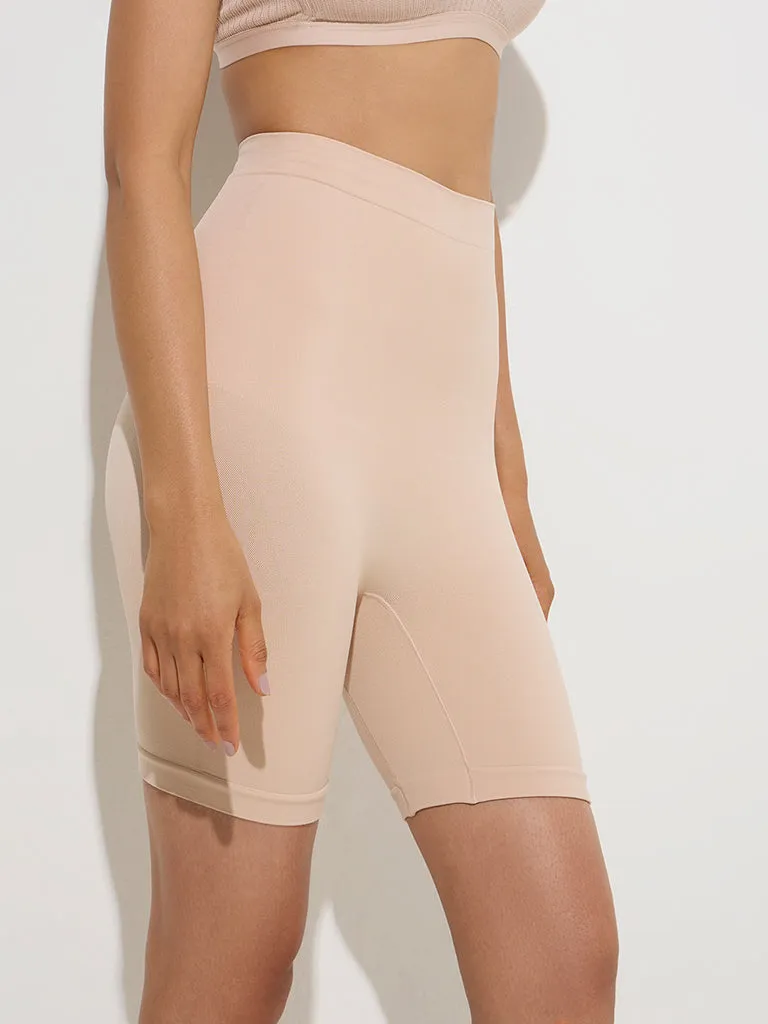 Wunderlove Beige Seam-Free Shaping Shorts