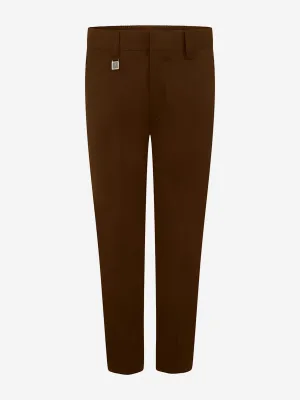 Zeco Boys School Standard Fit Trousers in Brown